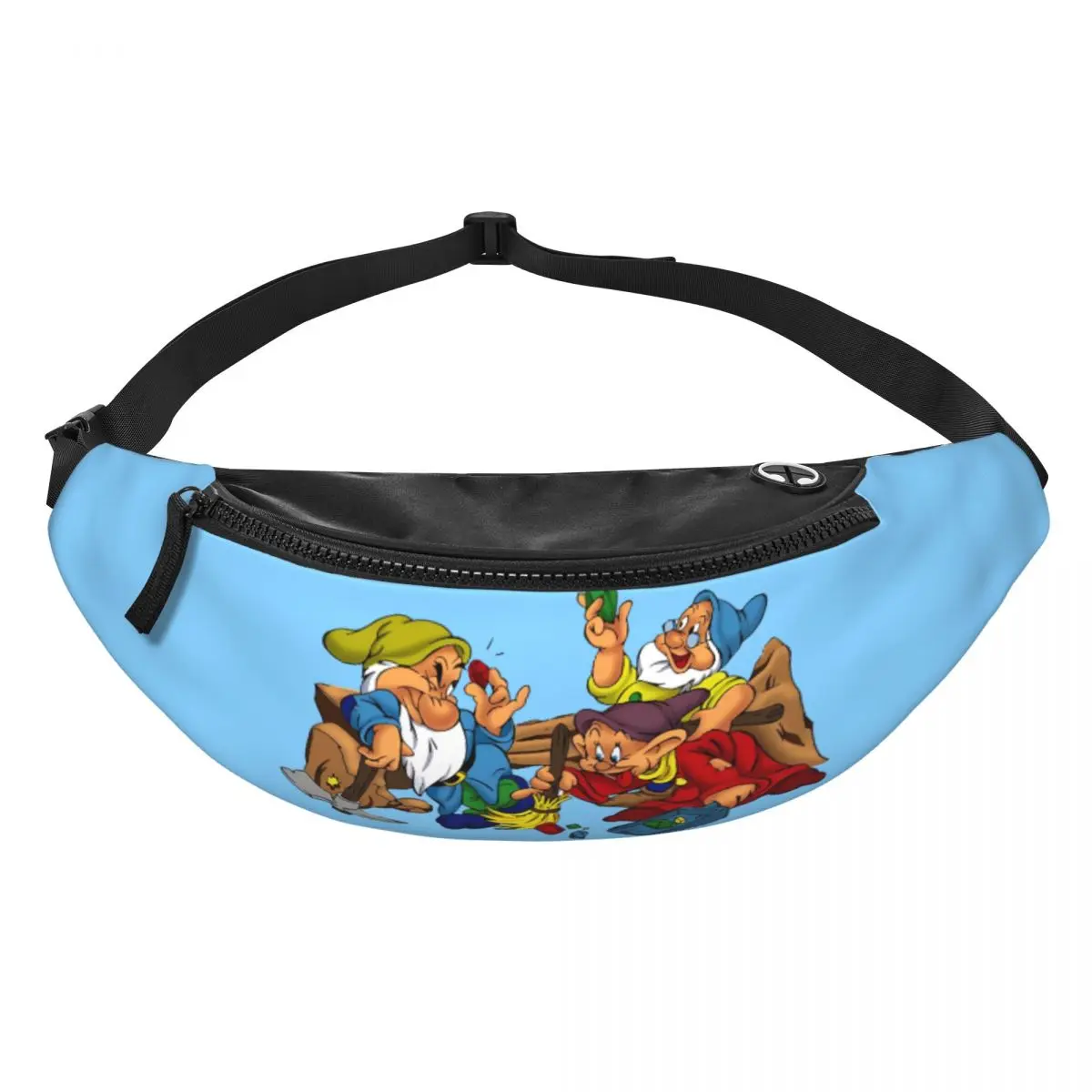 

Поясная сумка-бананка унисекс с принтом Белоснежки и семи гномов (аниме), для велоспорта, кемпинга, телефона и денег