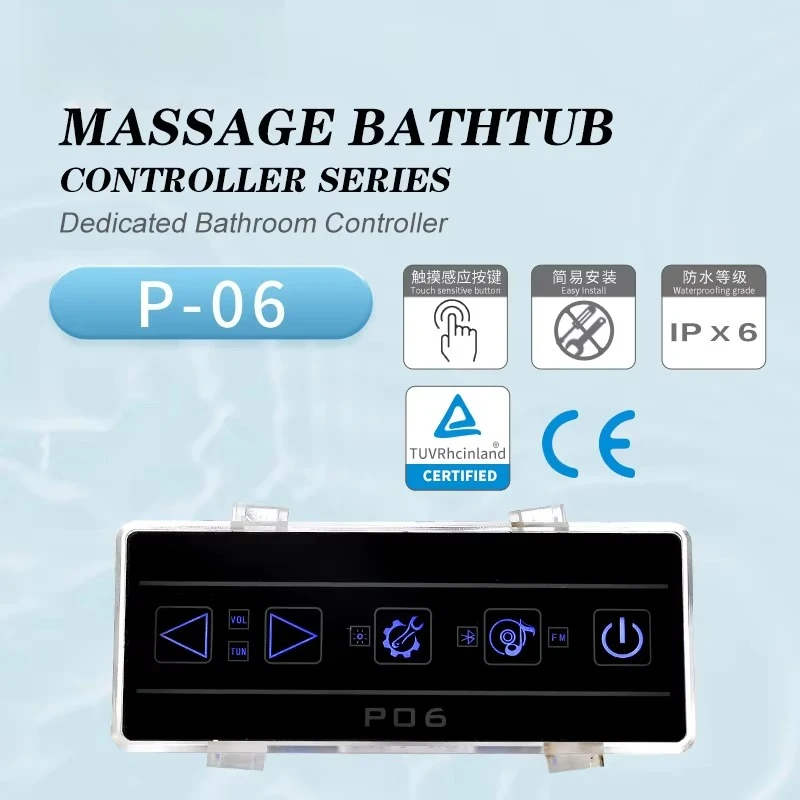 Bluetooth Speaker Light Emitting Diode Underwater Light P-06 Jacuzzi Controller Touch Screen Jacuzzi Control Panel