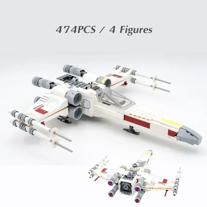 Galaxy-Space-Plane Spaceship Poe Starships Fighters Battle Aircraft Model Building Blocks Bricks Gift Boys Set Kid