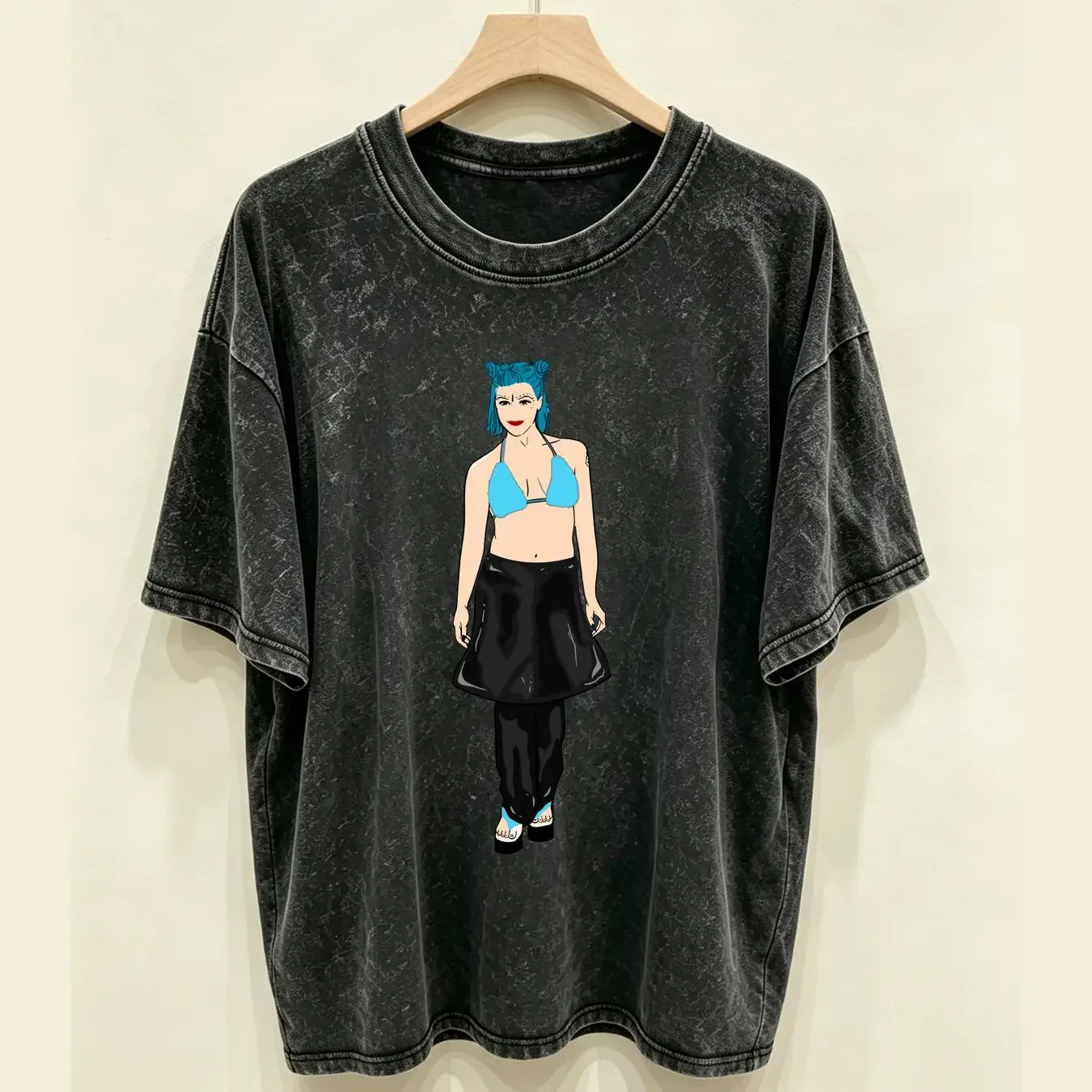washed T Shirt Gwen Stefani No Doubt Band Ska Music 90s Hollaback Girl Retro Illustrato r Loverful long or short sleeves