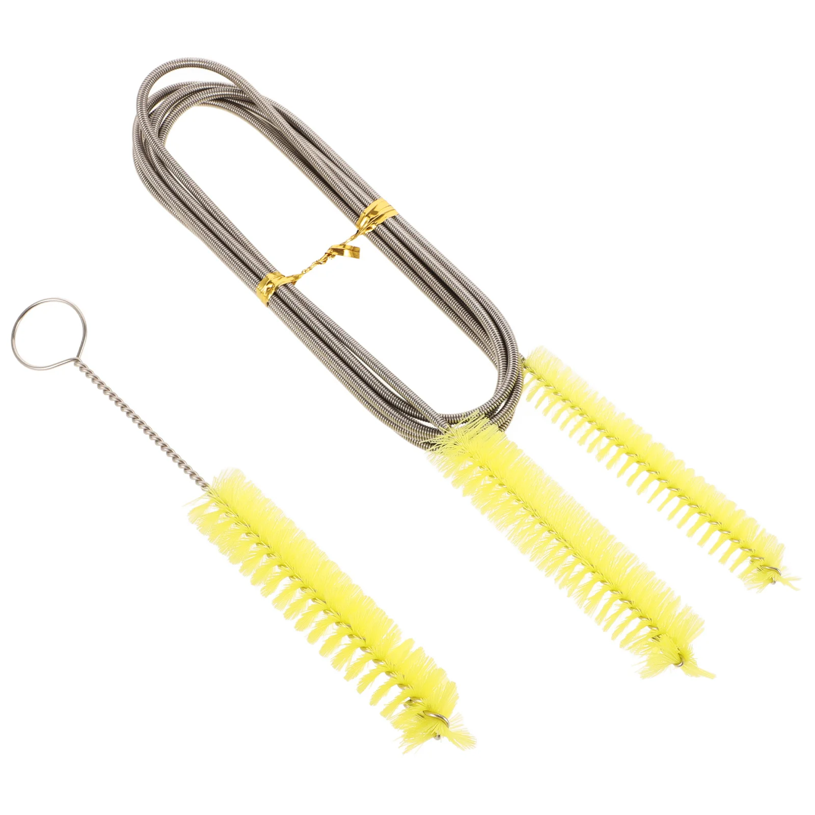 

2 Pcs Detergent Cleaning Brush Set Hose 304 Stainless Steel Pipe Brushes for Household