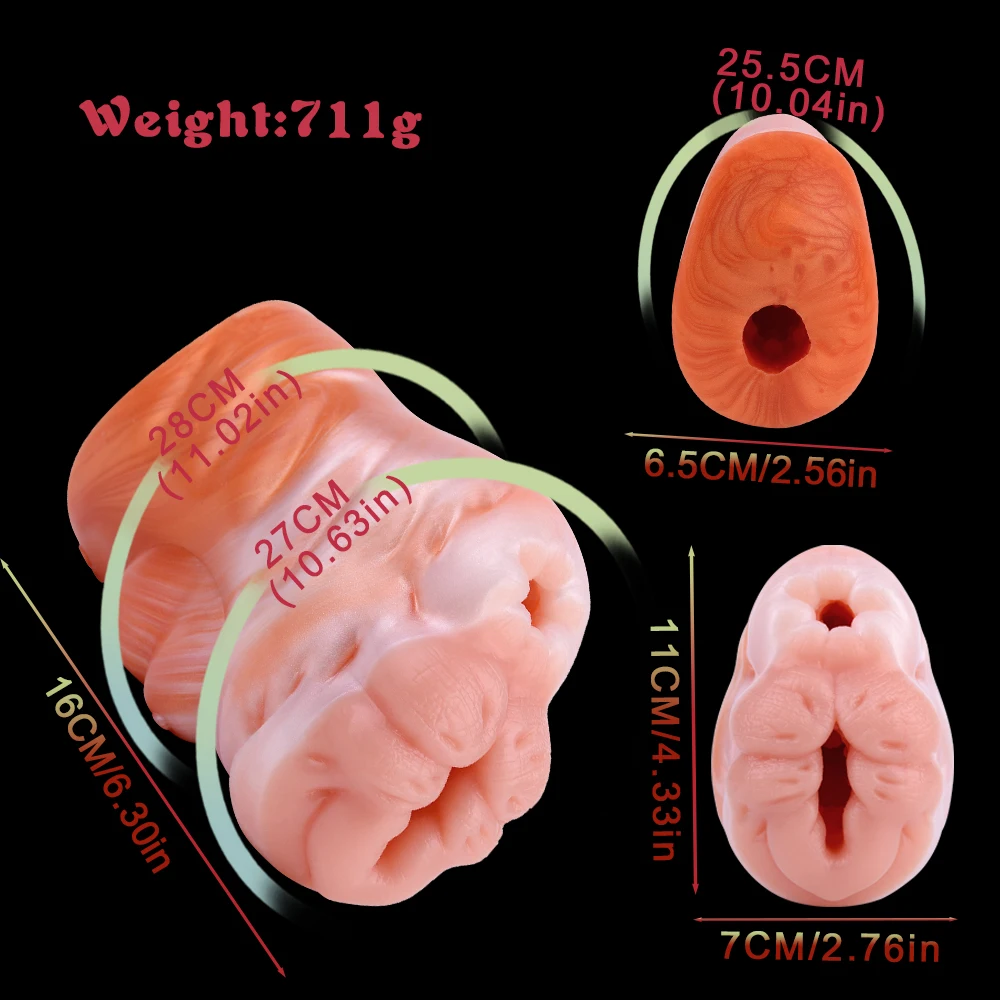 GEEBA Bison Pussy Stroker For Men Fantasy Silicone Male Masturbator Pocket Pussy Realistic Vaginal Portable Adult SexToy Onahole