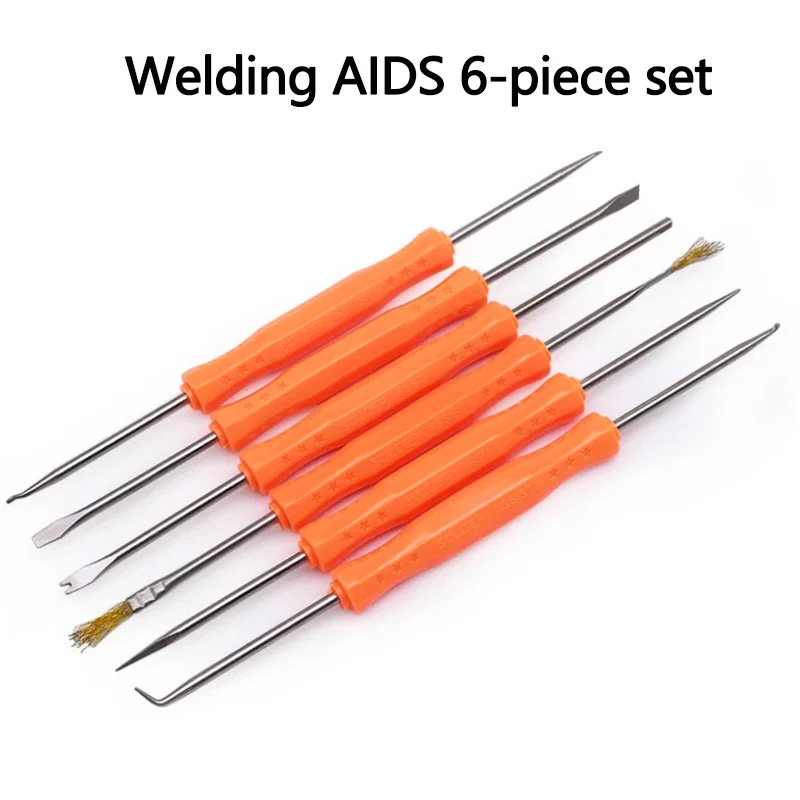 6-piece soldering aid tool Welding repair circuit board Soldering solder dismantling tool PCB cleaning aid kit