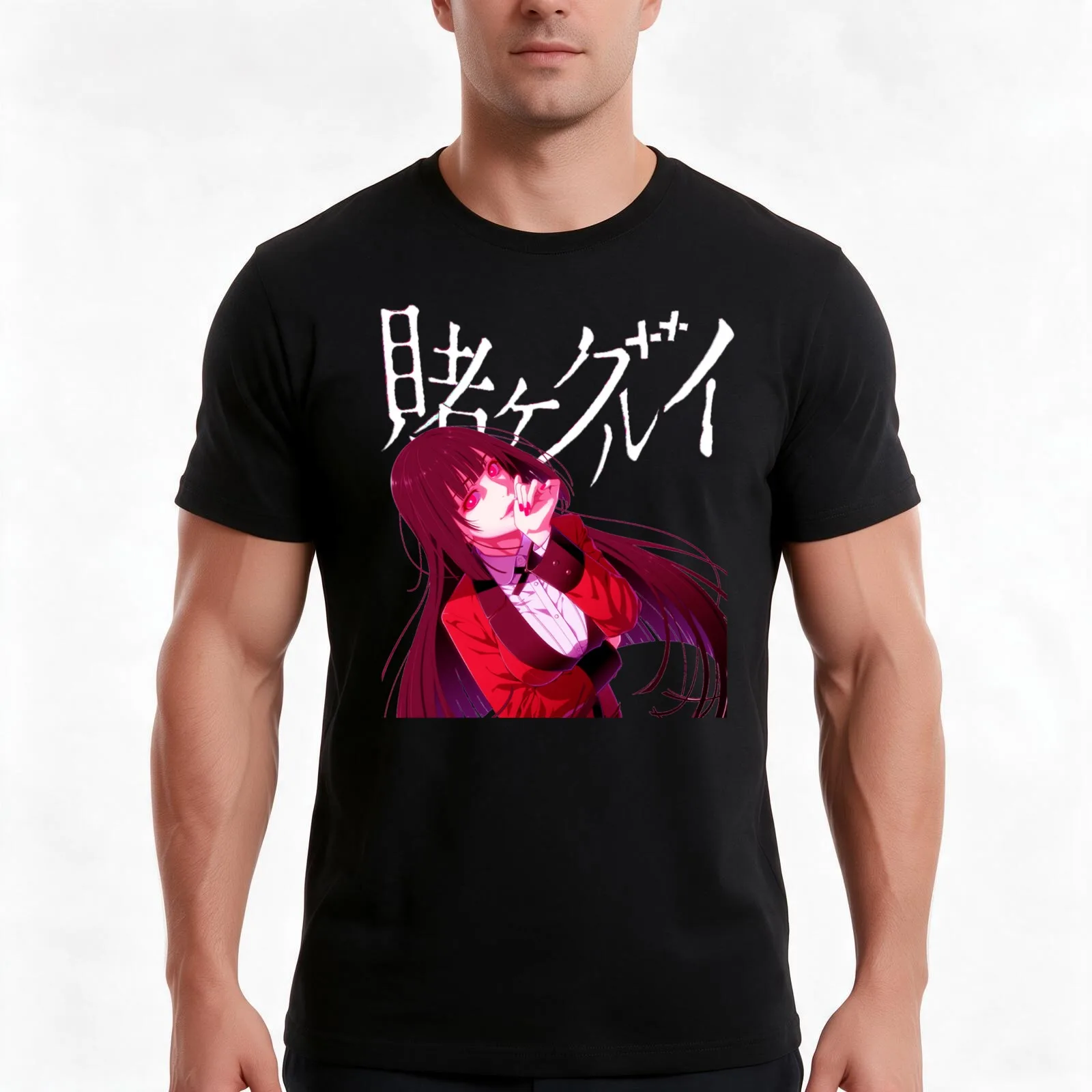 Yumeko Jabami - Kakegurui T-Shirt Summer Casual Cotton Tee Oversized Streetwear Tops Vintage Graphic Print Unisex Men Women