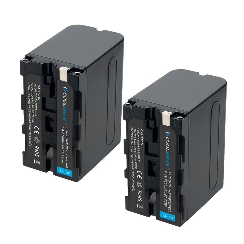 7800mAh Batterij NP-F970 voor Sony CCD-TRV58 CCD-TRV51 CCD-TR3300 HDR-AX2000 DSR-PD150 NP-F960 NP F750 F970 Camera Batterijen
