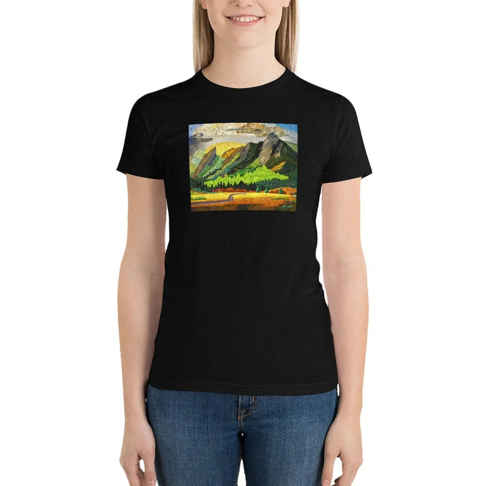 Flatirons Symphony T-Shirt Short sleeve tee female plus size tops t shirts for Women graphic