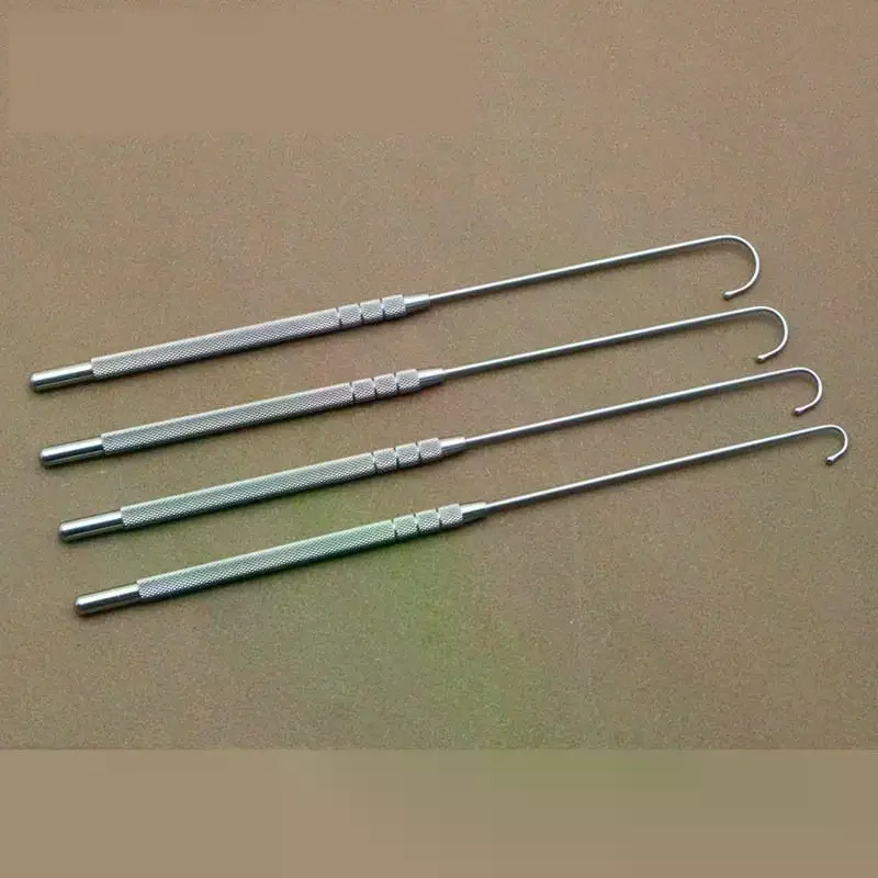 Pet Spay Snook Hook Animal Ovaries Removal Hook Vet Ovariectomy Dogs Cats Surgical Instruments Ball Type 6mm 8mm 10mm 12mm