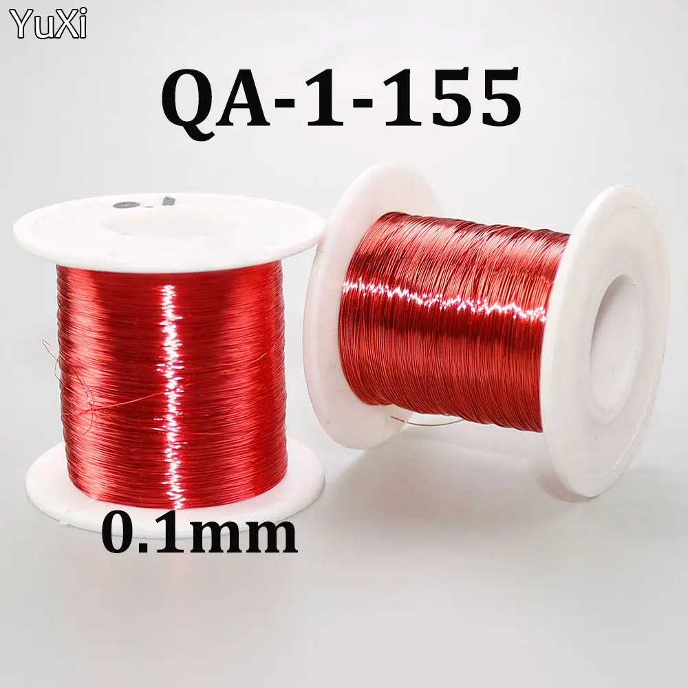 

YUXI Red 0.1mm 1000M/pc New Polyurethane Enameled Wire,Copper wire Red 0.1 mm QA-1-155 1000meters