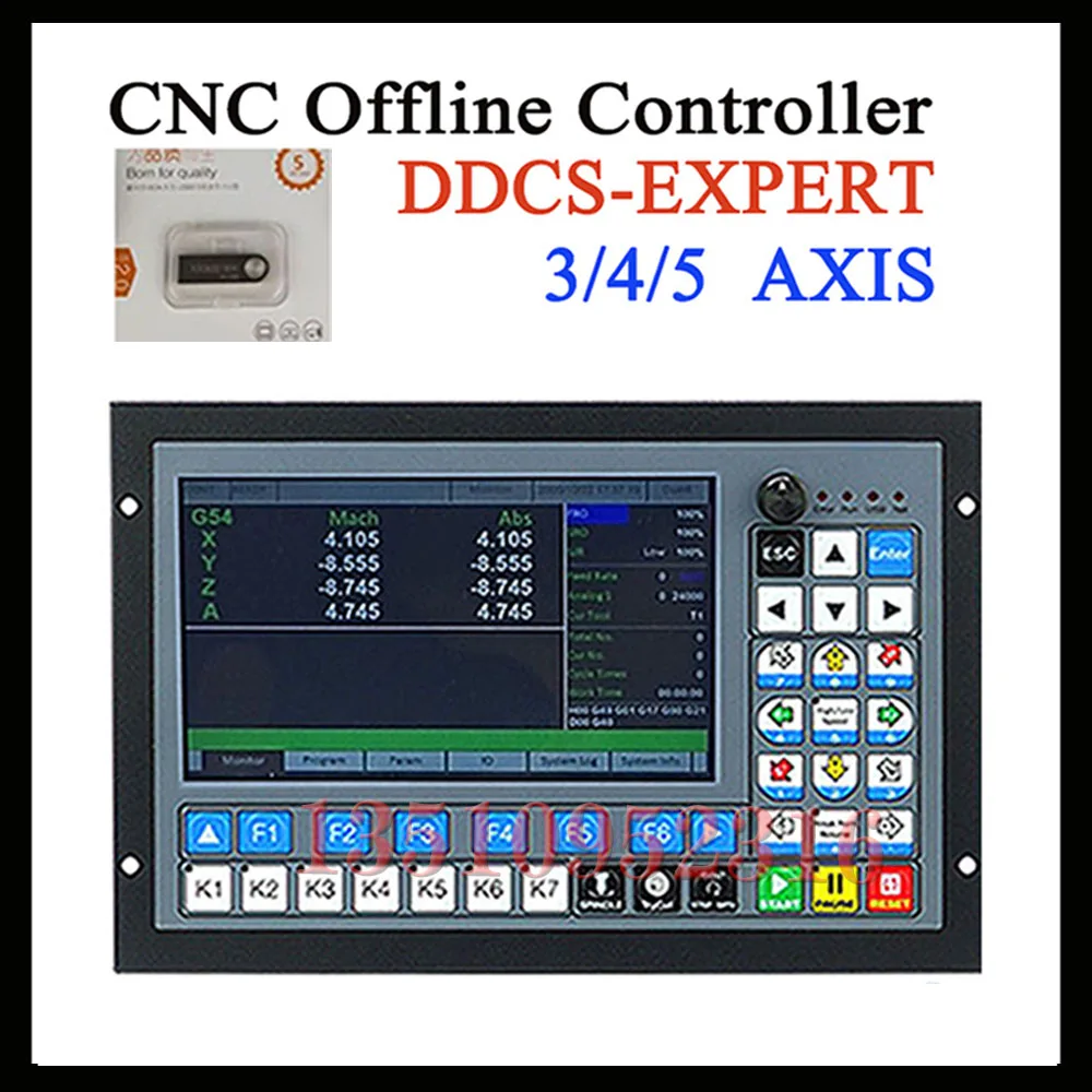 

Ddcs-expert 3/4/5 Axis Cnc Offline Controller G Code Support Tool Magazine/Atc For Cnc Drilling And Milling Instead Of Ddscv3.1