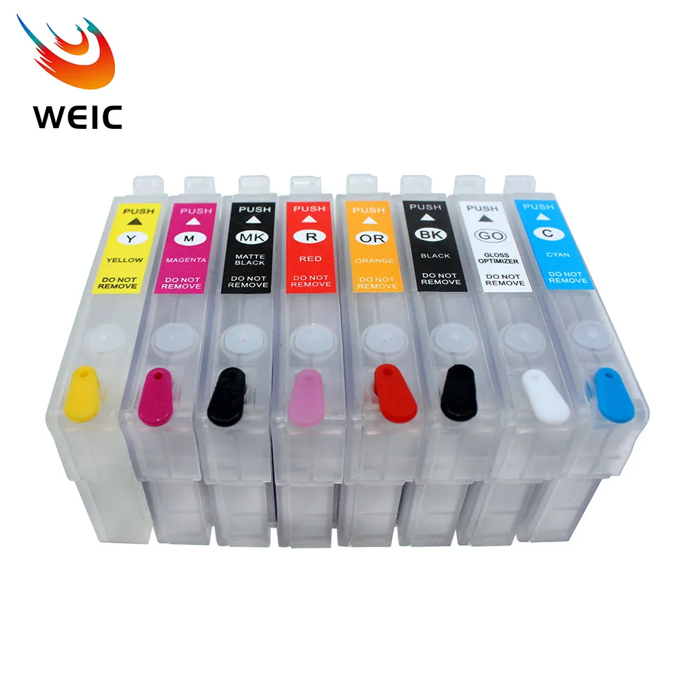 

8 видов цветов T324 Заправляемый картридж с чипом ARC для принтеров Epson SureColor P400