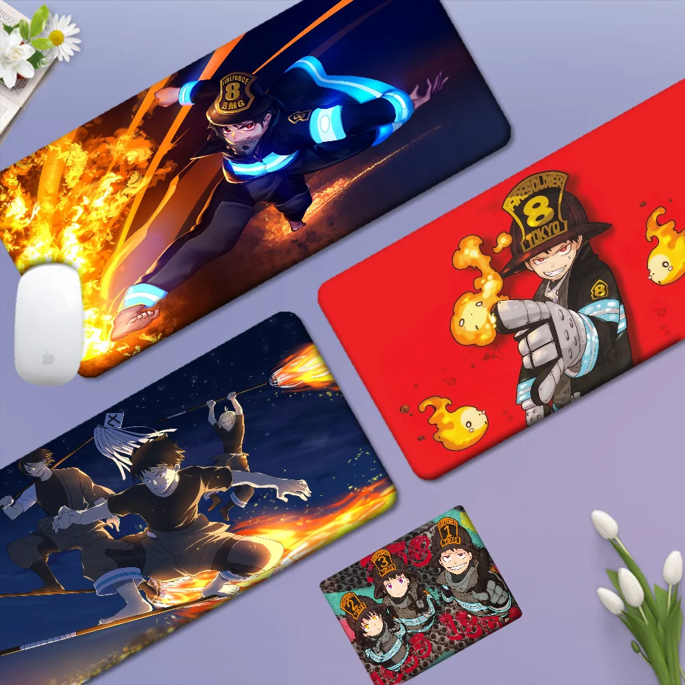 Fire Force Custom Skin Thickened Mouse Pad Oversized Gaming Keyboard Notebook Table Mat