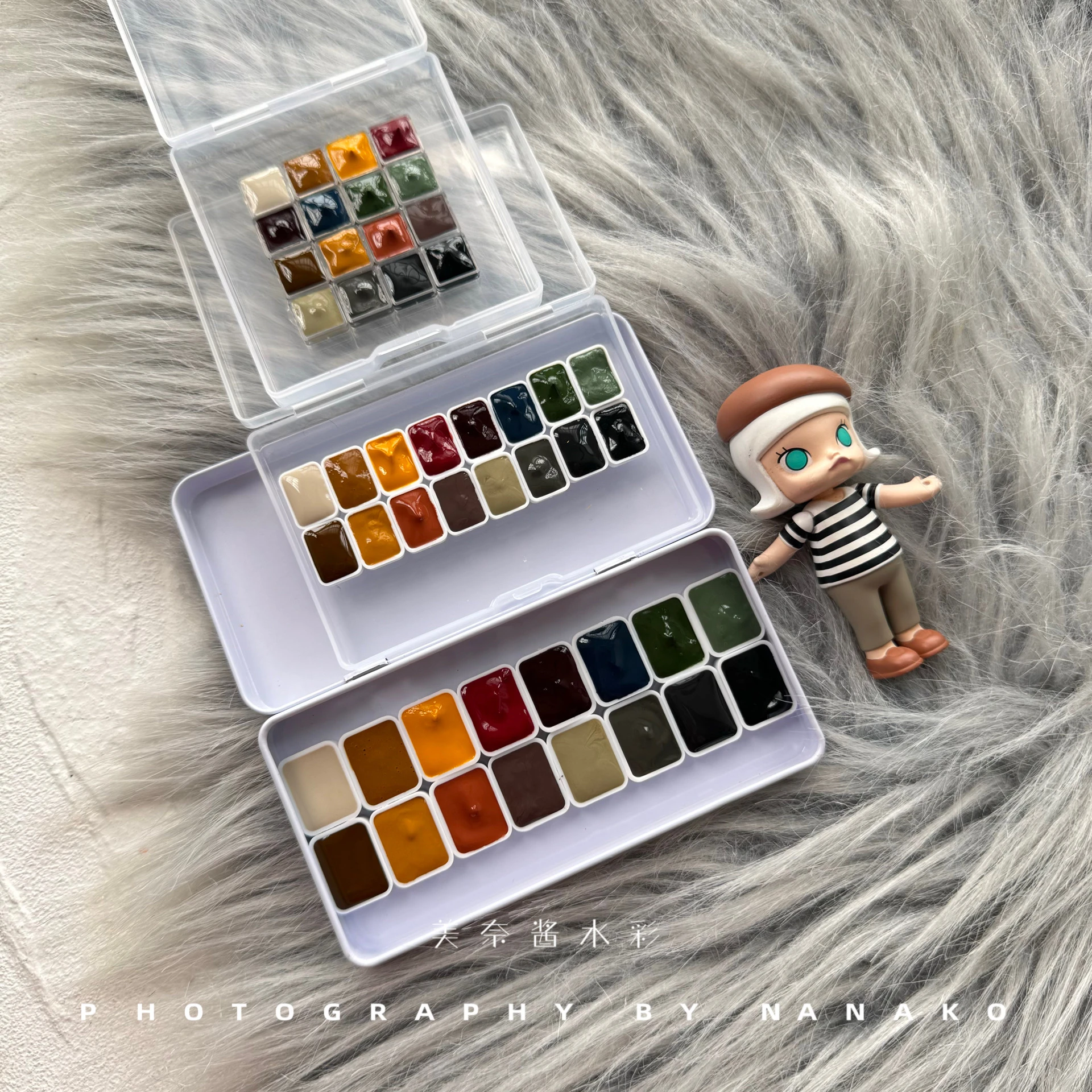 Germany Schmincke new nature series 16 colors artist solid watercolor 1ml 2ml beginner portable palette art supplies cute