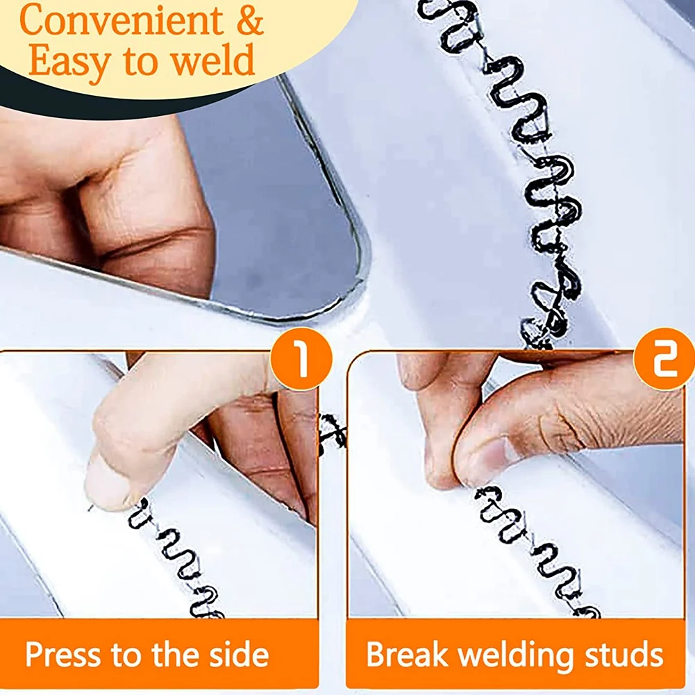 

Скобы для горячего скрепления LICE-1200 шт., волнистые и плоские, для ремонта автомобильных бамперов, для горячего степлера