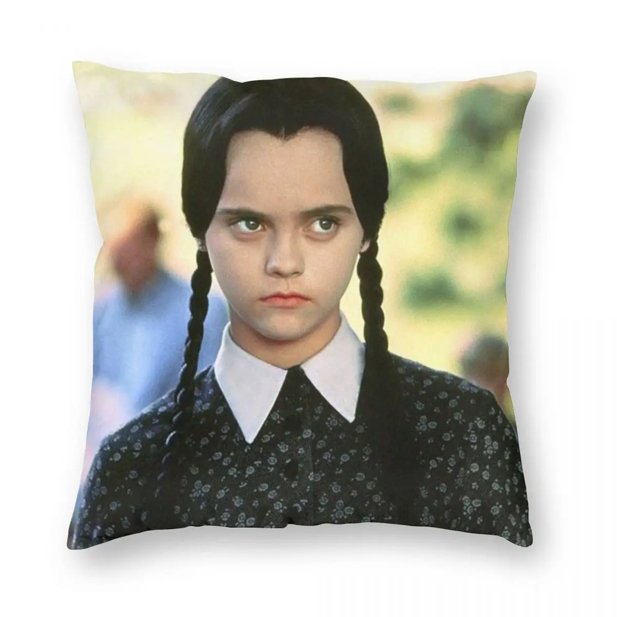 Wednesday Addams Window Pillowcase Printing Polyester Cushion Cover Decoration TV Movie Pillow Case Cover Home Square 18''