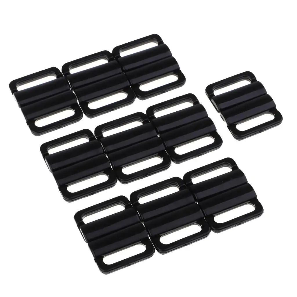 10 Pieces Bikini Clip Hook&Snap Plastic Clasps Bra Fasteners