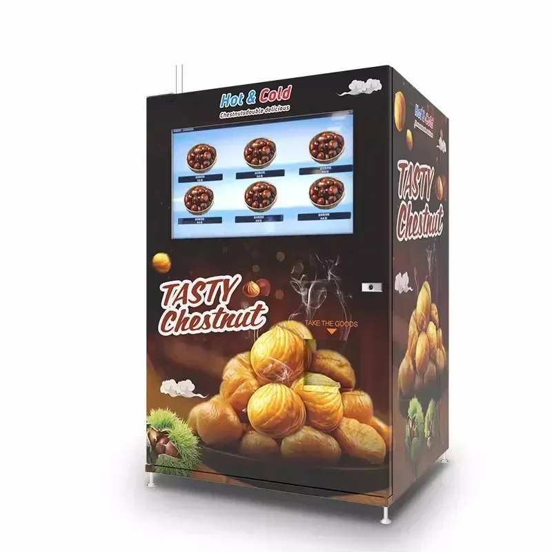 Vendite calde Distributore automatico completamente automatico Distributore automatico di castagne touch screen personalizzato di nuova tecnologia