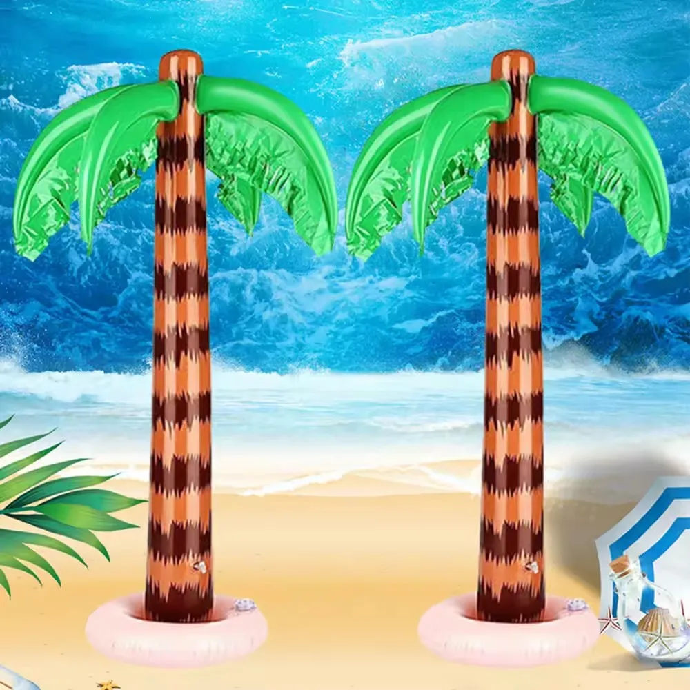 90cm Inflatable Coconut Tree Outdoor Decoration Green Plant Inflatable Tree Courtyard Swimming Pool Decoration Prop Tree