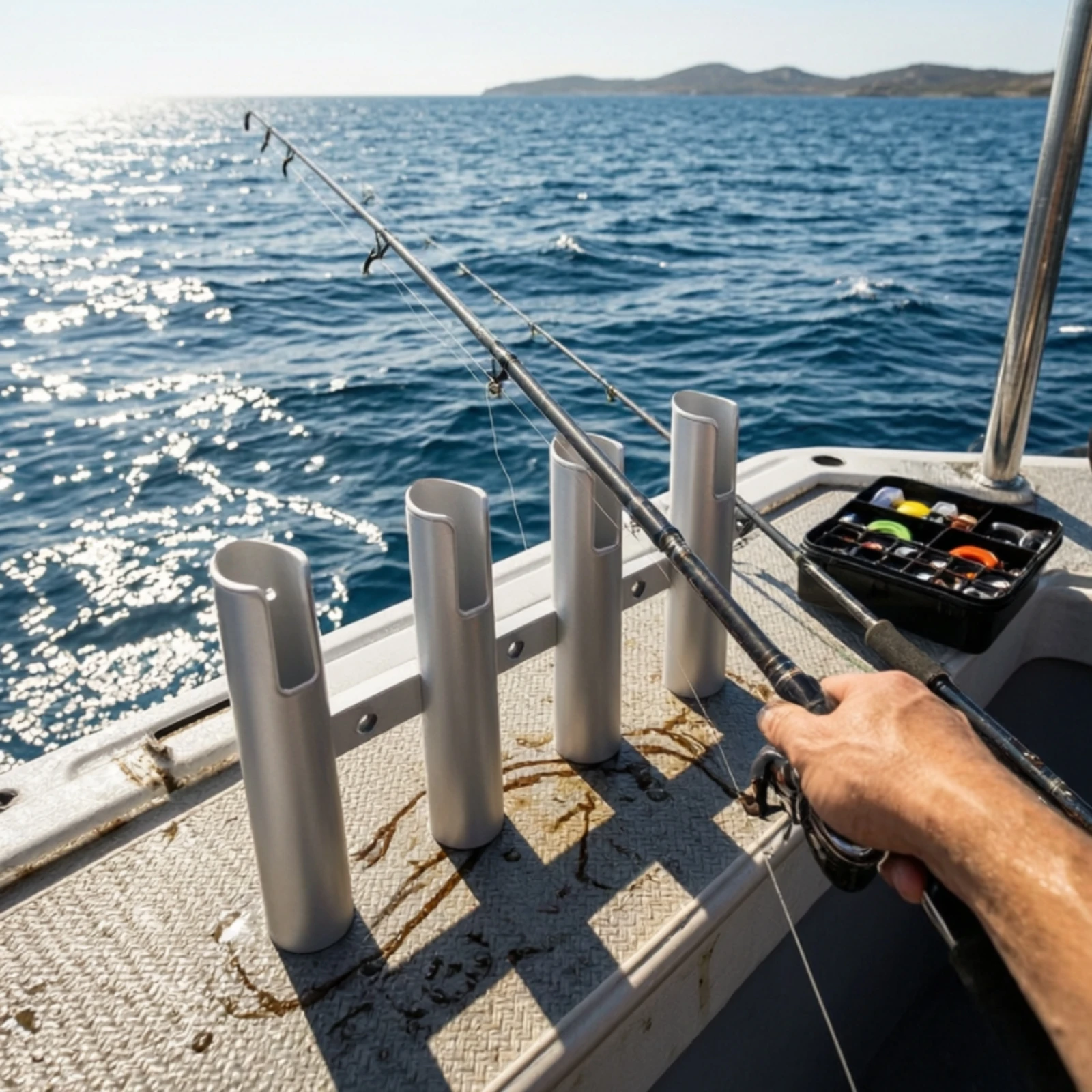 Держатель для удочек с 4 трубк – обзор и цена Fishing Rod Boat