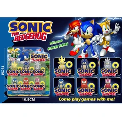 Cartoon Sonic Advance Building Blocks Action Figure Cartoon Sonic Toy Bricks Assemble Educational Kid Toys Birthday Gift