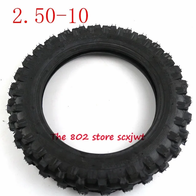 High Quality  Rubber Motorcycle Tyre 2.50-10 Inner Tube Outer Trye,front and Rear Wheel ,wheel Hub