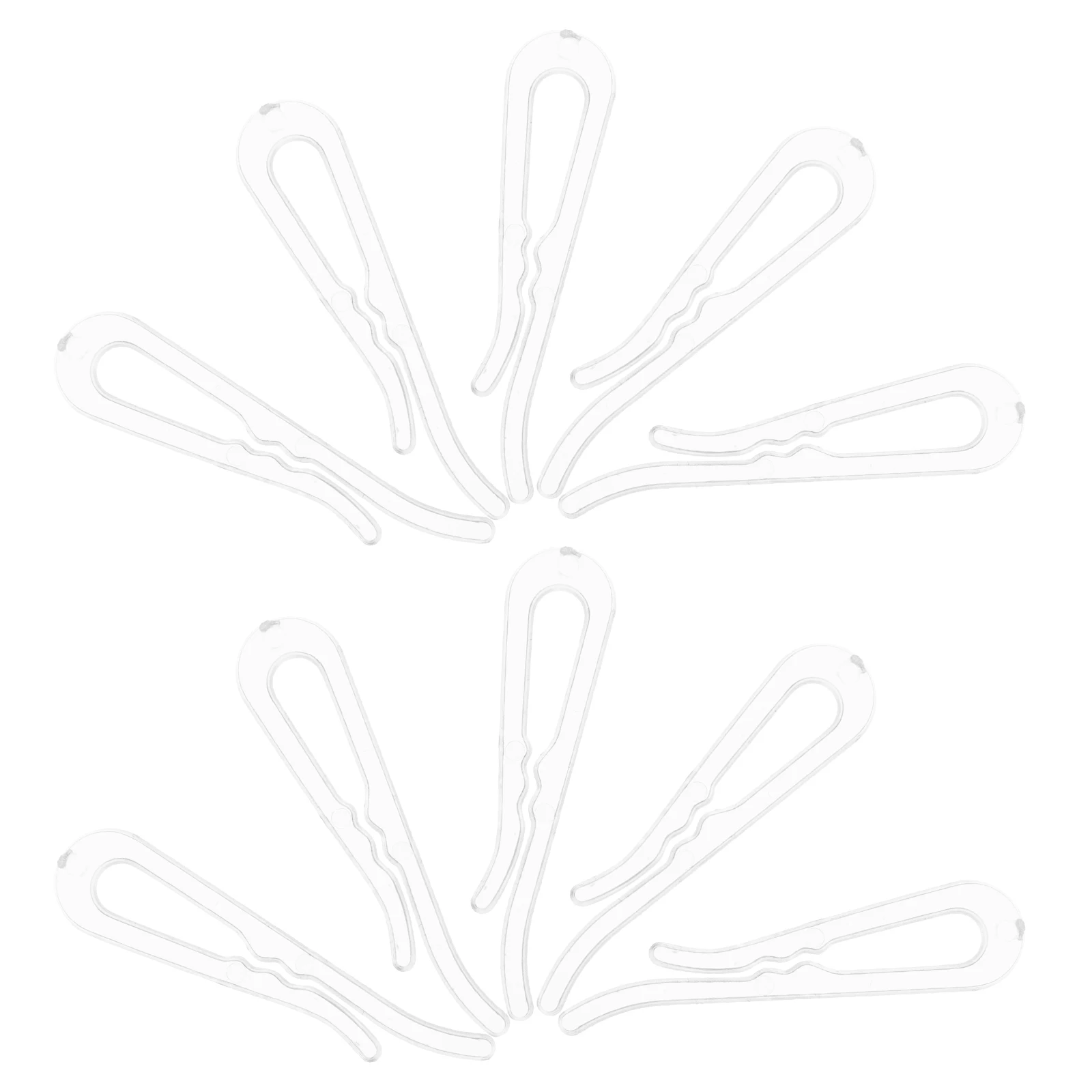 

100Pcs Plastic Transparent Clips Cloth Clips for Socks Shirts Bras Briefs Toothed Grip Plastic Sock Clip