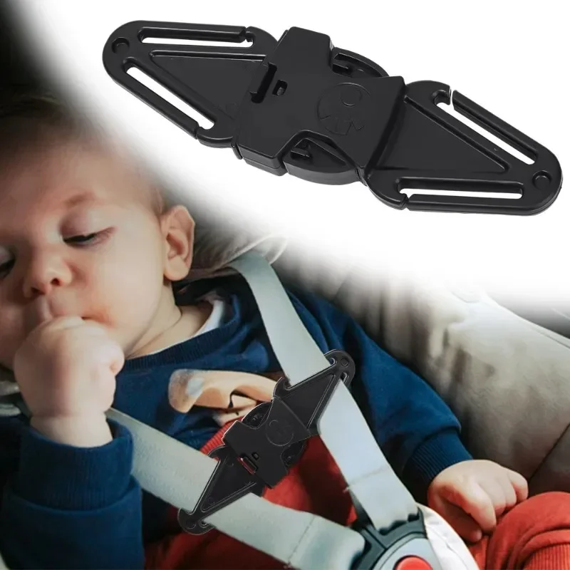 Car Child Safety Seat Belt Shoulder Belt Positioning Buckle Fixer Adjuster Baby Stroller Chest Buckle Lock Buckle Accessories