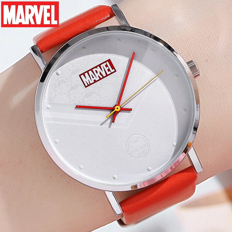 

Disney Marvel Woman Quartz Wristwatch The Avengers Captain America Iron Man Spider Cartoon Dial Unisex Boy Girl Student Relogio