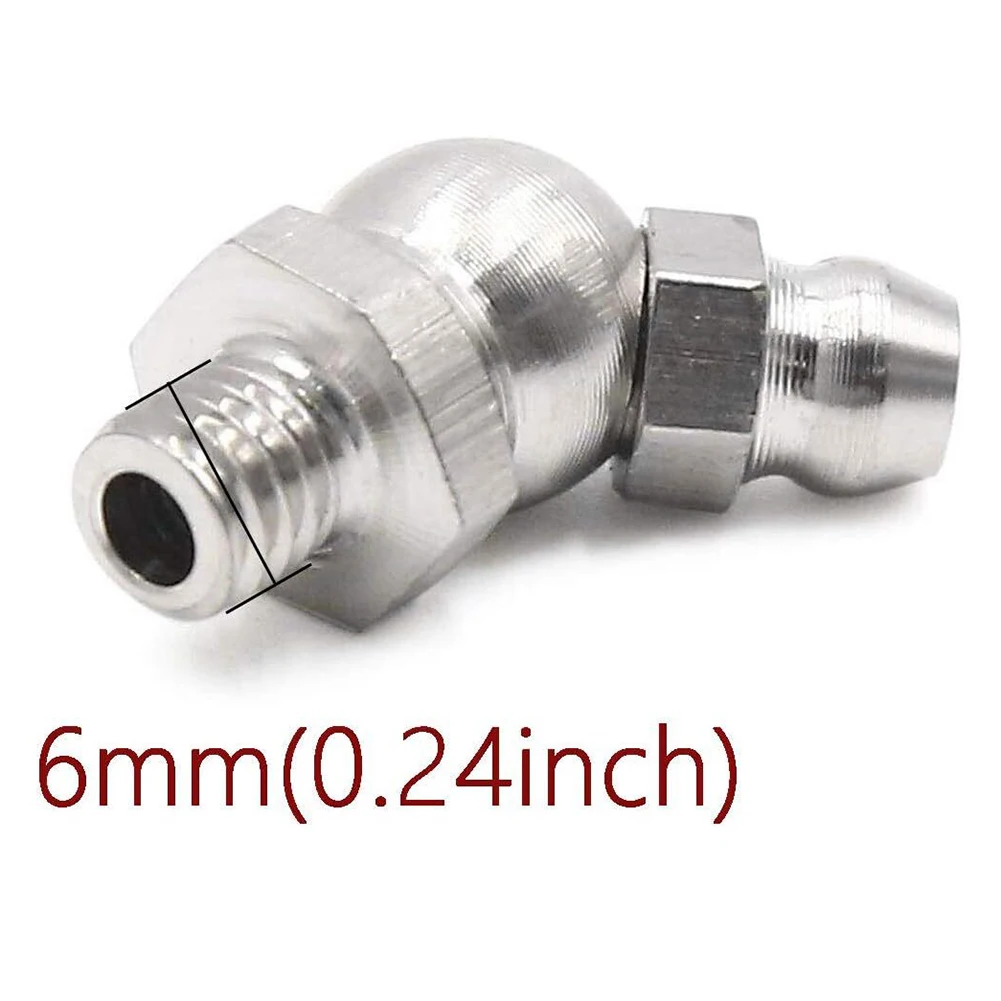High Hardness Nipple 45 Degree Grease Fitting Machinery Lubrication High Hardness No Oil Leakage Quality Assurance