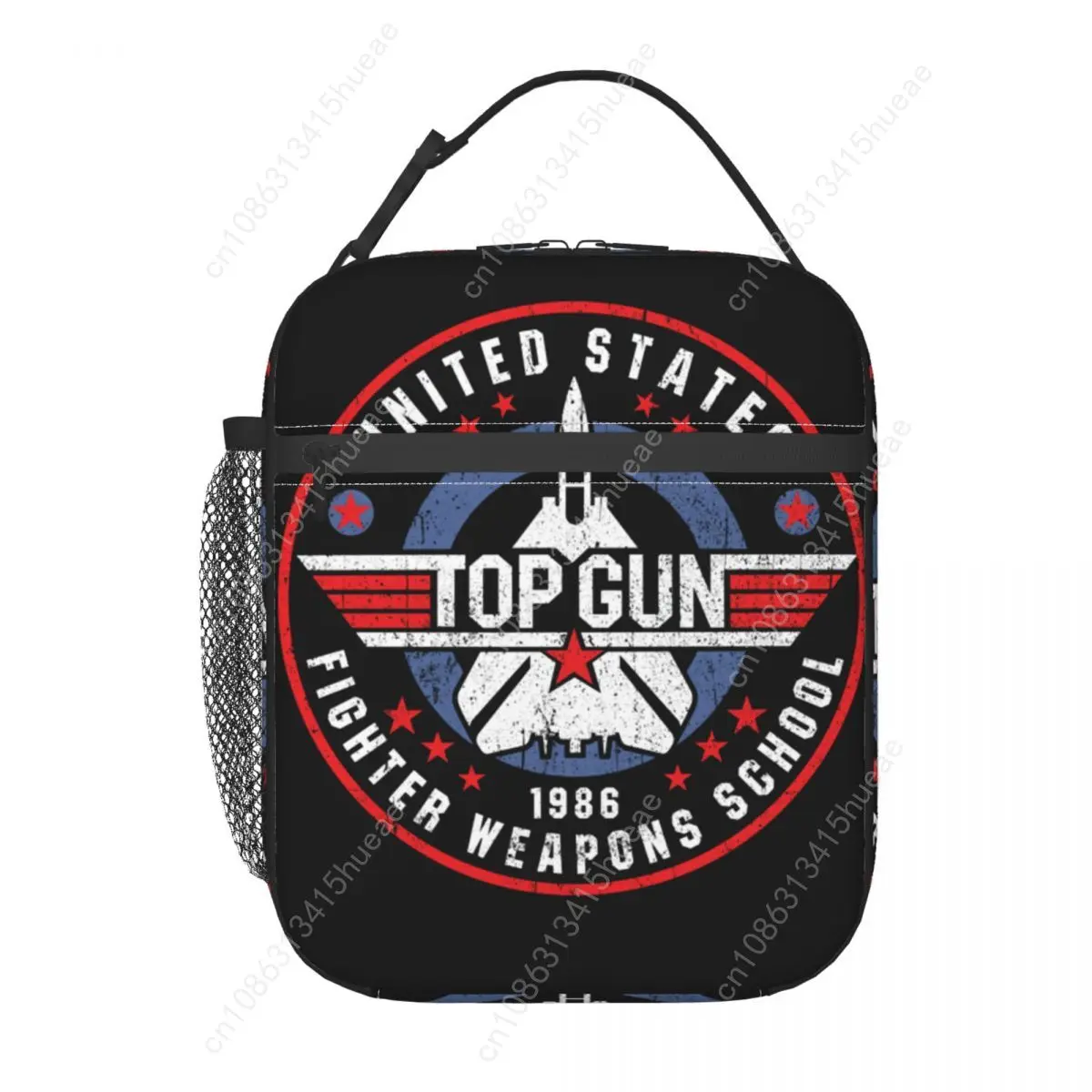 Fighter-fiambrera reutilizable para niños, bolsa de almuerzo con aislamiento térmico para comida, Top Gun, Maverick