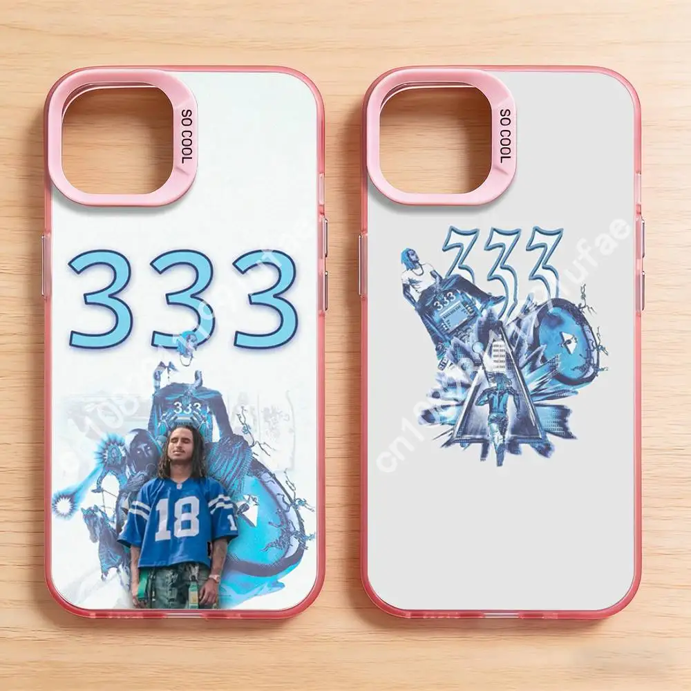 

M-Matue-S 333 Rapper Phone Case for iPhone 17 16 Pro Plus X XS 15 14 Max Mini Air 13 12 11 Silicone Shell