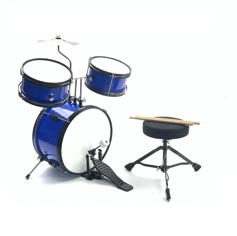 

Hooqu 13 Inch 8 Inch Children Beginner Wooden 3 Drum Kit Drum Jazz Drum Percussion Musical Instrument Portable