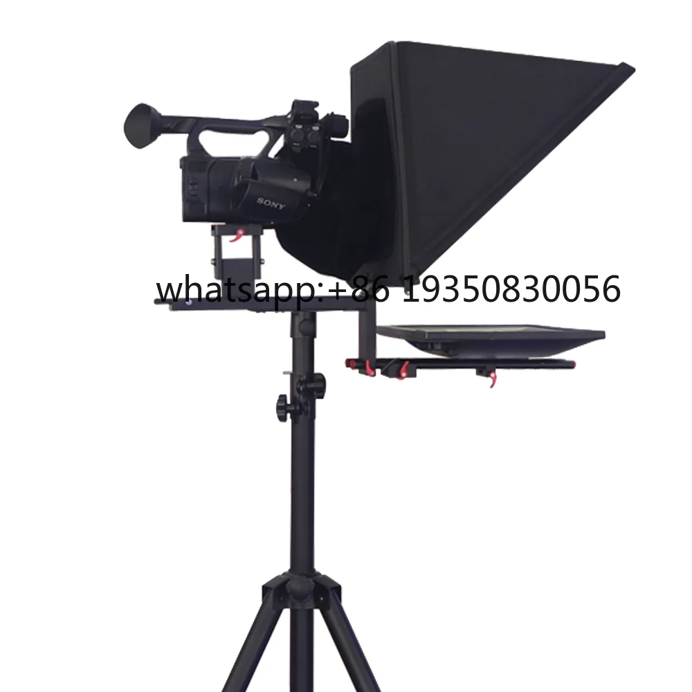 TS220 MANUFACTURER SUPPLY Studio 22 Inch  Teleprompter TV Broadcasting Equipment Tempered HD Glass Stand Teleprompter