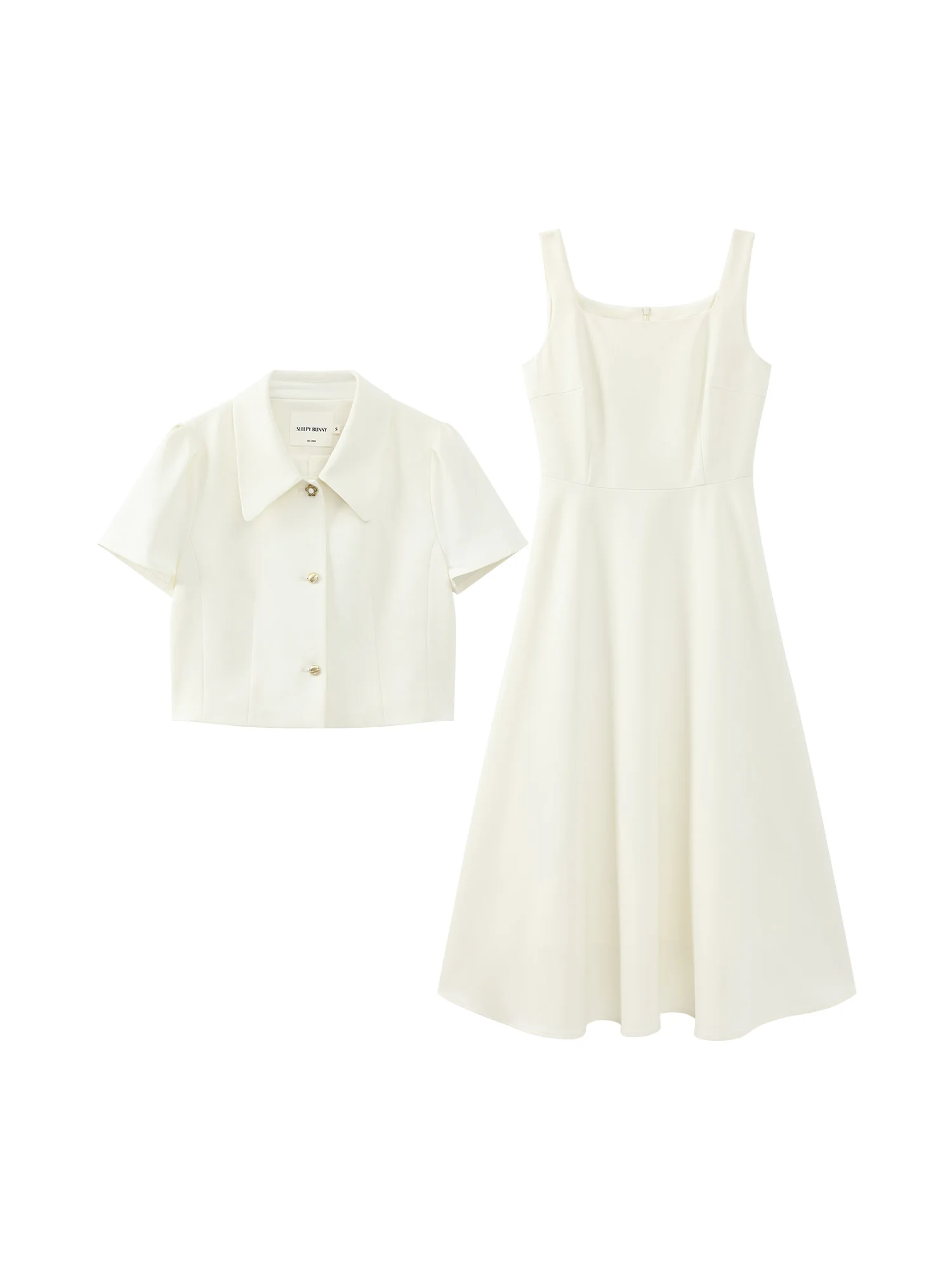 Elegant White Maxi Dress Square Neck Sleeveless Long Dress Summer Slim Fit Waist Dress for Petite Women Hepburn Style Fashion