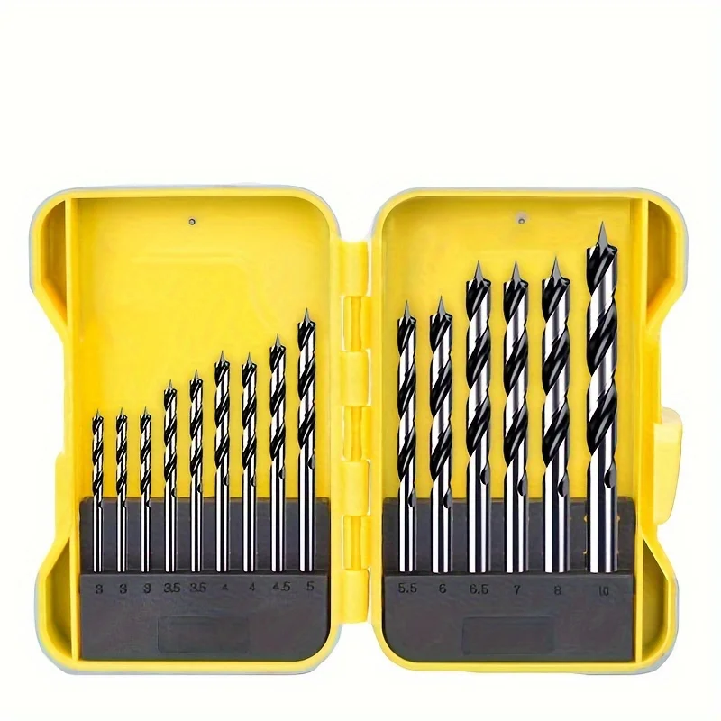 

1 Set 15 Pcs Precision Drill Bit Set, High-Speed Steel, Polished Finish - No Assembly Required, Ideal for Electric Hand Drills