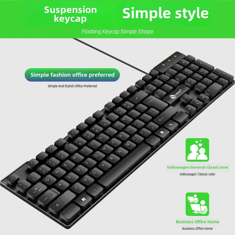 Limei K13 Wired Usb Keyboard Waterproof For Home Office Use Silent Universal Keyboard For Laptops Desktop Computers