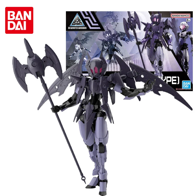 Bandai Asli 30 Menit Misi 1/144 EXM-E7d Spinatio Reaper Jenis Anime Tokoh Aksi Perakitan Model Mainan Hadiah untuk Anak-anak