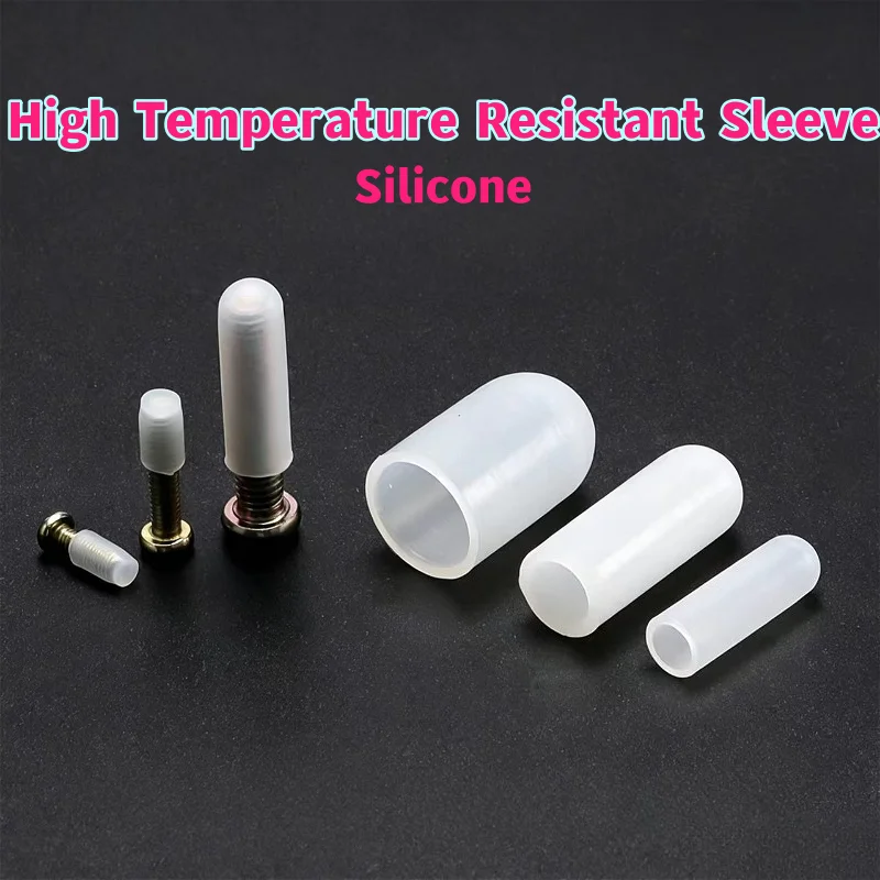 Silicone High-Temperature Resistant Protective Sleeve Dustproof Seal Stopper Screw Anti-Collision Powder Coating Electroplating