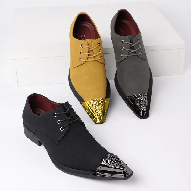 

designer brand hand-made derby shoes man wedding dress stylish shoes for man Coiffeur payty grom pointed toes shoes for man