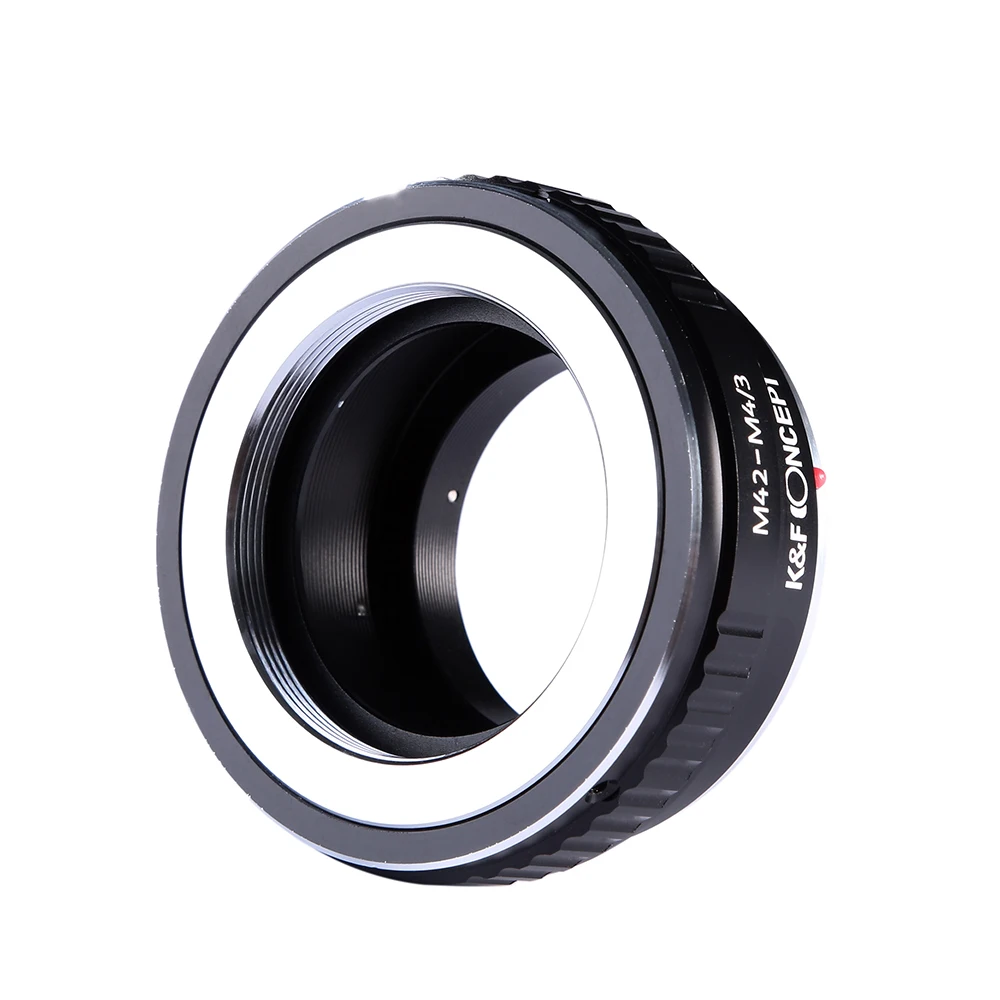 K&F Concept M42 to m4/3 Lens Adapter for M42 Screw Mount Lens to Micro 4/3 MFT BMPCC OM-D G3 GH2 GH4 E-M5 E-M10