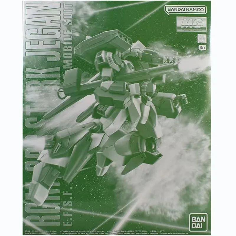 Oryginalny model do składania Bandai MG Stark Jegan RGM-89S 1/100, figurka anime, zabawki kolekcjonerskie, ozdoby, prezenty dla dzieci
