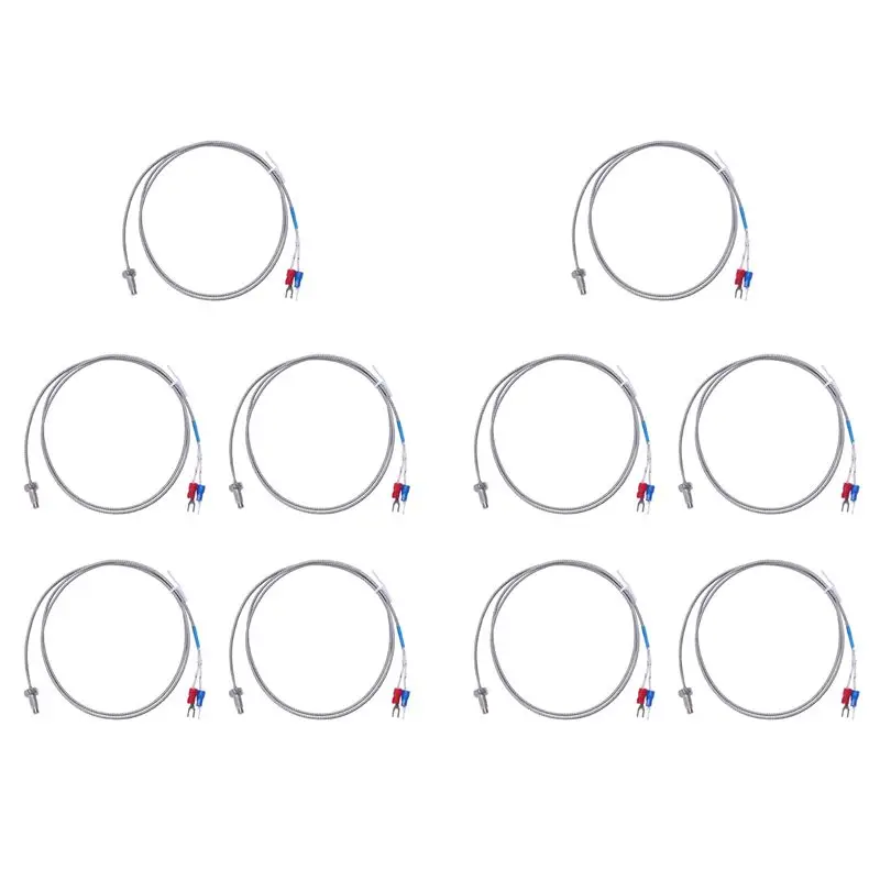 Top Sale 10Pcs 3.3Ft K Type Thermocouple Temperature Controller 0-400C Sensor Probe