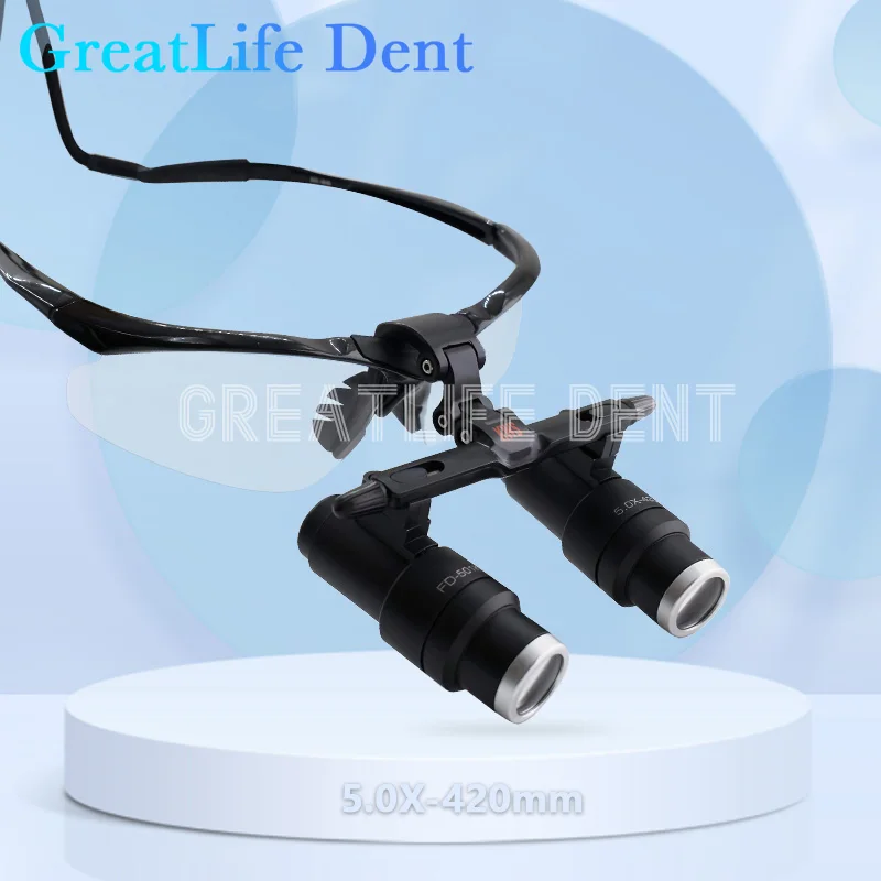 

GreatLife 4X 5X 6X 420mm Binocular Dental Loupe FD-501K Kepler Frame Magnifying Glasses Medical Operation Cosmetic Surgery