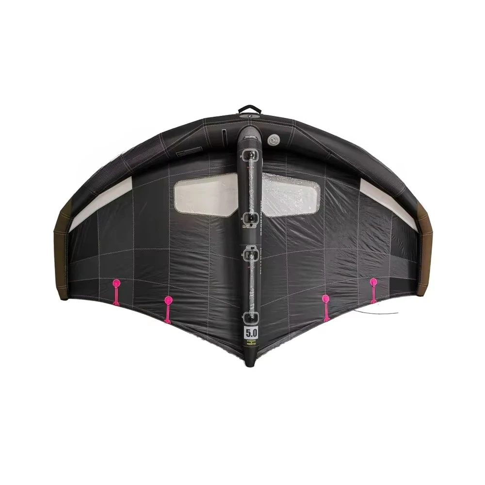 OEM 5 ㎡   Ala de fibra de carbono para Wing Foil, ala de viento de tela Oxford 1300D antidesgarro para kitesurf, resistente a los rayos UV, inflable para agua.