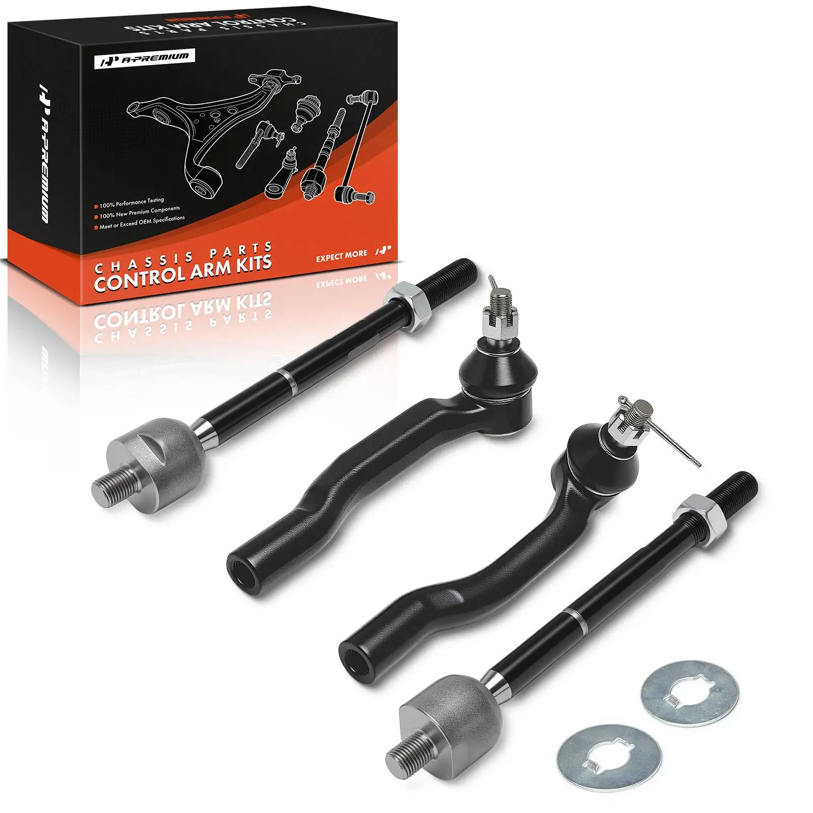 A-Premium 4x Front Inner & Outer Steering Tie Rod End for Toyota Sienna 2003-2010