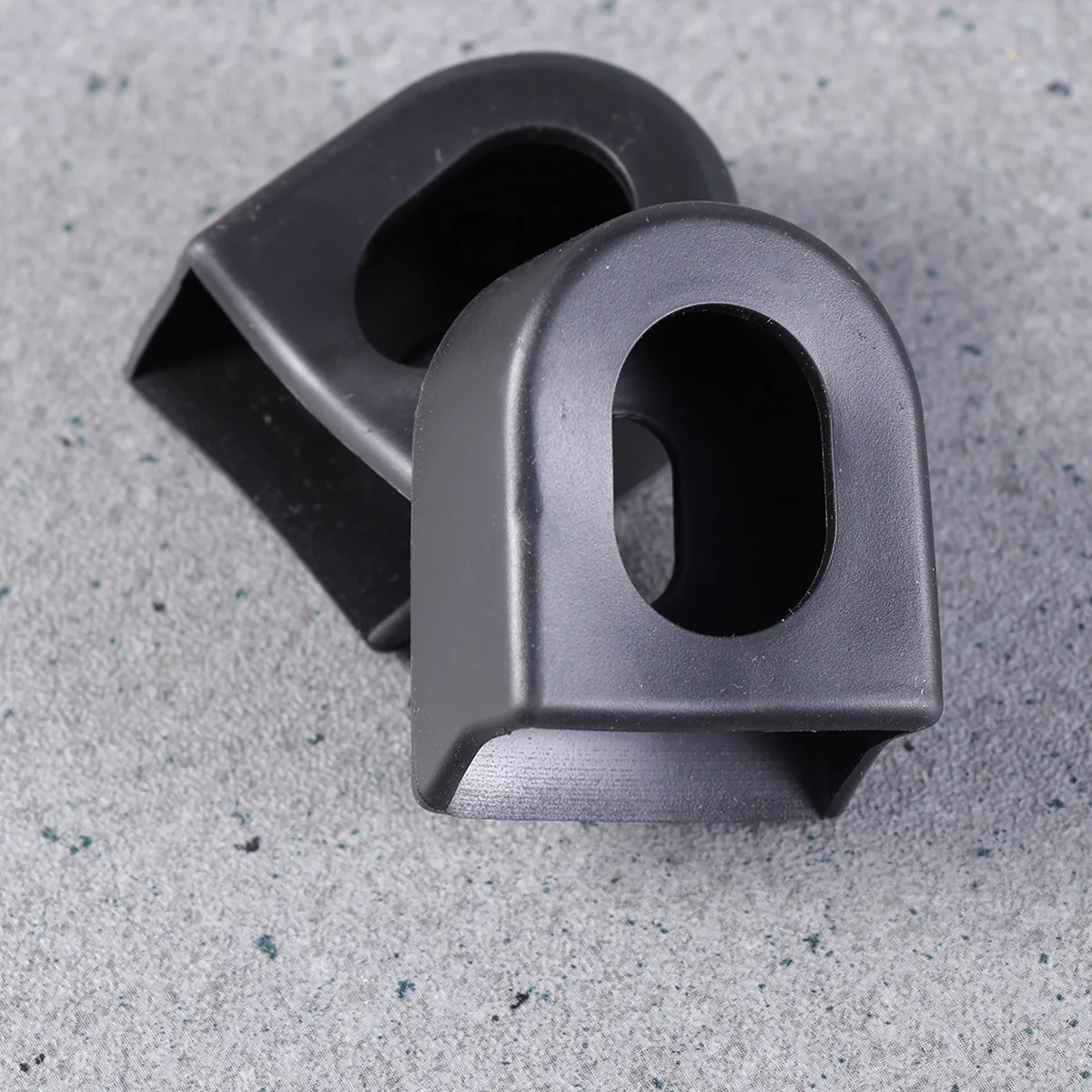 8 قطع من واقيات ذراع الساعد المتينة للدراجات الجبلية على الطرق، أغطية مطاطية مقاومة للصدمات ومقاومة للاهتراء باللون الأسود