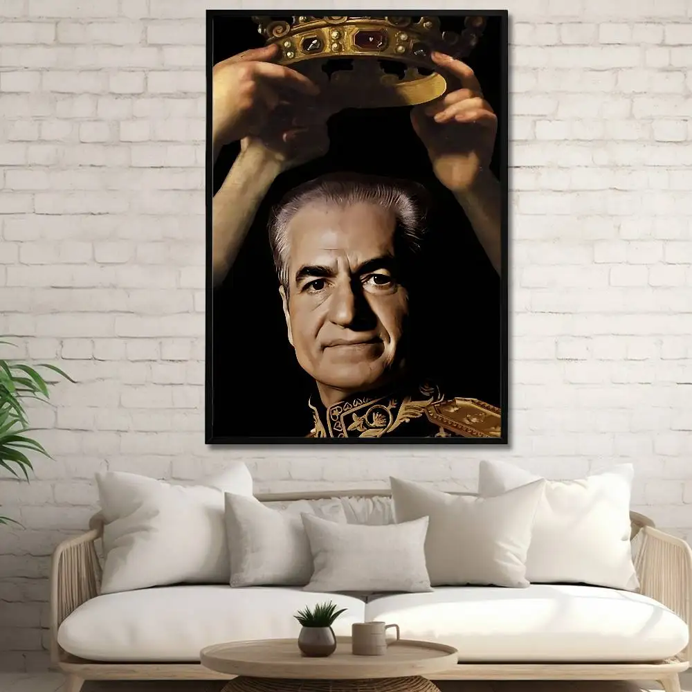 King Mohammad Reza Shah Pahlavi Iran Club Bar Paper Vintage Poster Wall Art Painting Bedroom Study Stickers