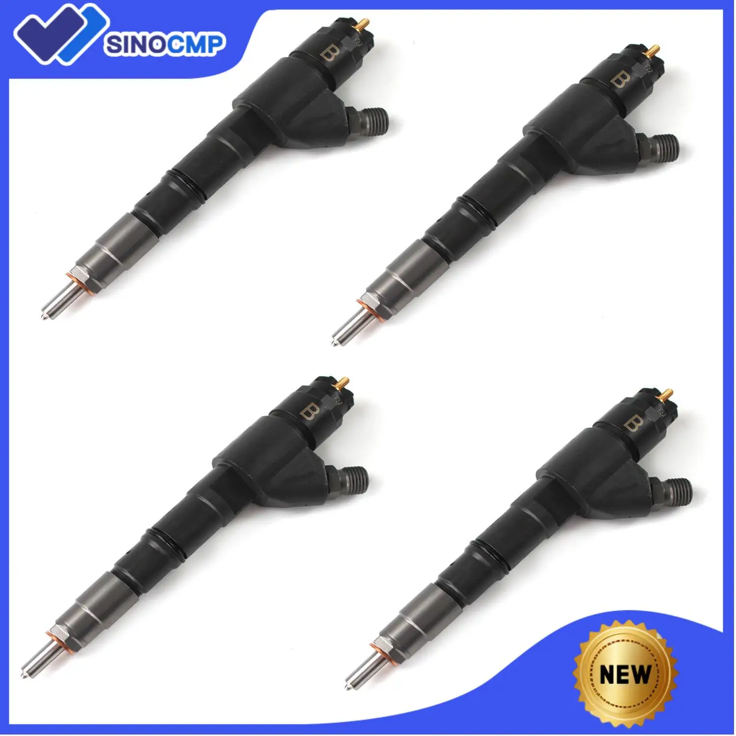 

4× New Fuel Injectors 04290986 0445120066 VOE20798114 for Volvo Excavator D7E EC240 TAD660VE
