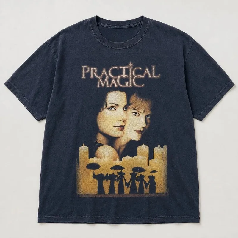 Magical Romance 1998 Movie Witch Retro Halloween Shirt Summer New Unisex High Street T-shirt