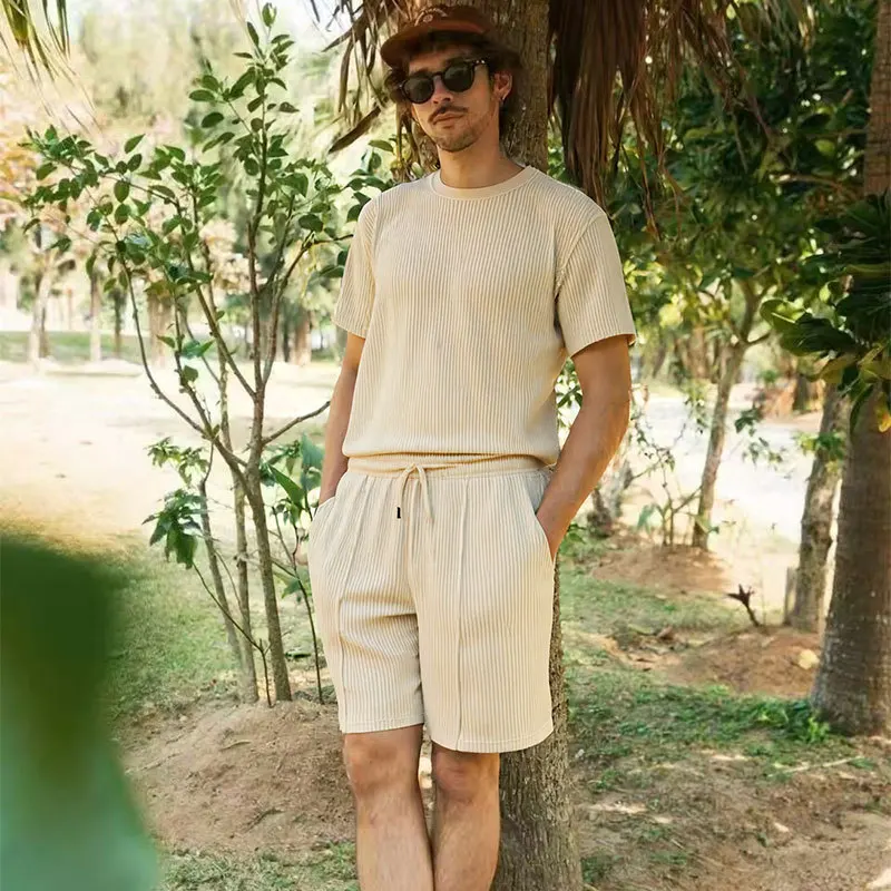 

Summer Fashion Casual 3D Print Men's Short Sleeve Two-Piece Set Polyester Fiber Round Neck T-Shirt and Shorts for Youth