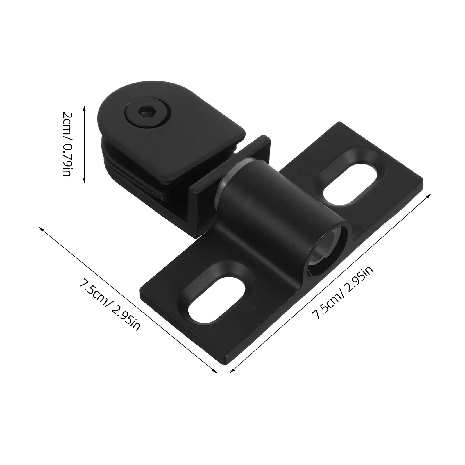 1Set Glass Shower Door Pivot Hinge Stainless Steel Frameless Door Hardware Sleek Modern Aesthetic Enhanced Durability Water